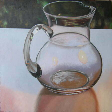 Pitcher and Landscapeoil on board, 30 x 30", 2007