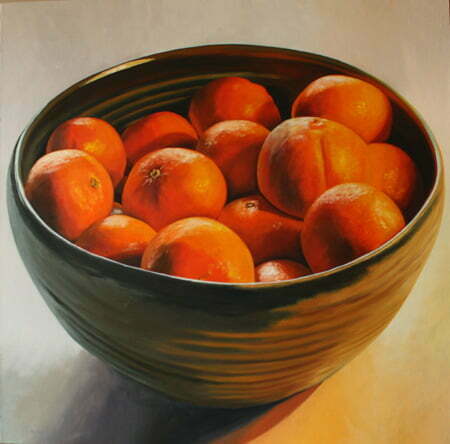 Tangerinesoil on canvas, 36 x 36", 2013