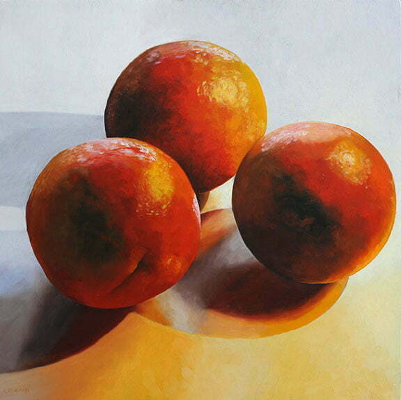 Three Oranges (Blood)oil on board, 24 x 24", 2016